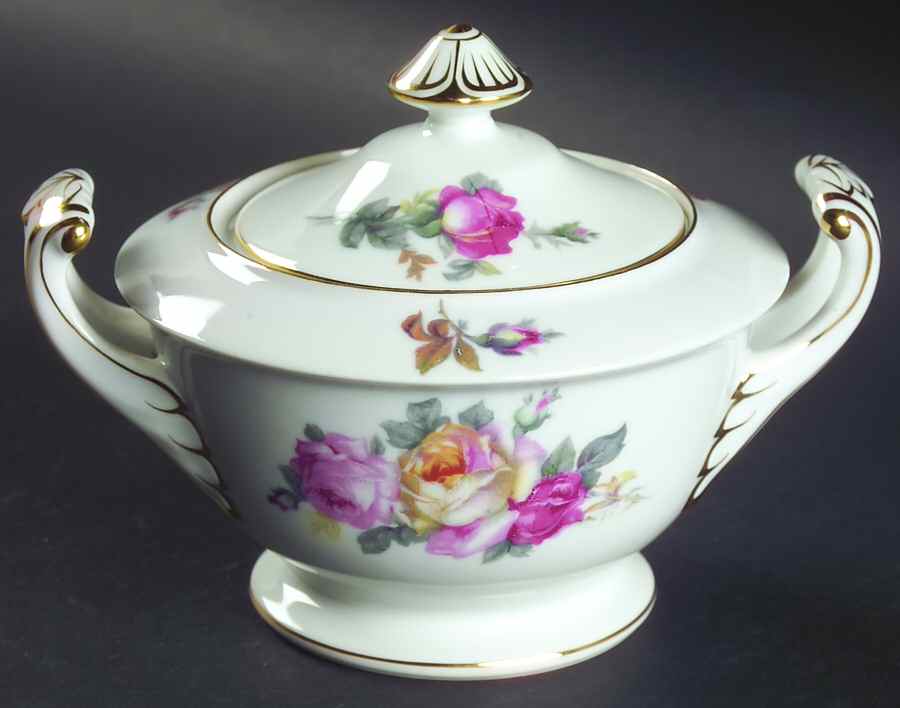 SAN5 Sugar Bowl & Lid by Sango-1