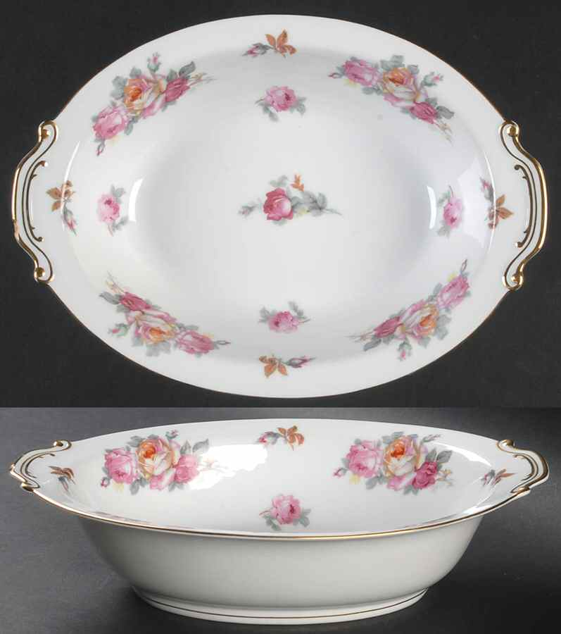SAN5 11" Oval Vegetable Bowl by Sango-1