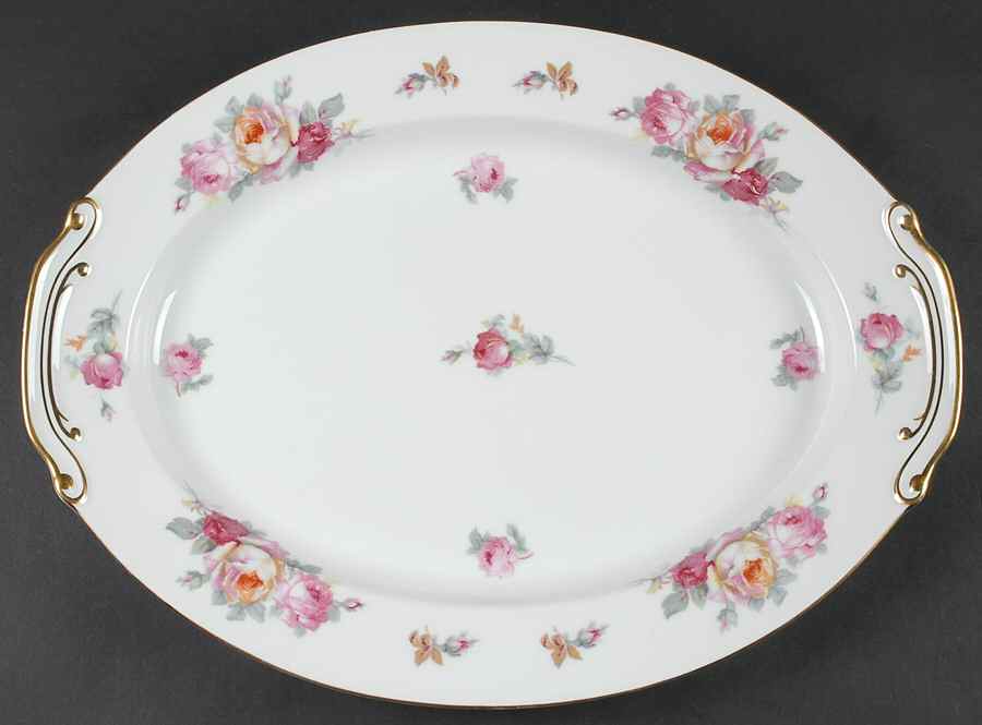 SAN5 16" Oval Serving Platter by Sango-1