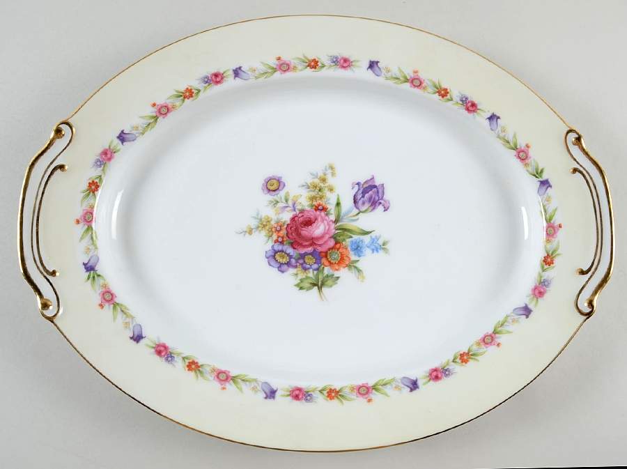 SAN9 16" Oval Serving Platter by Sango-1