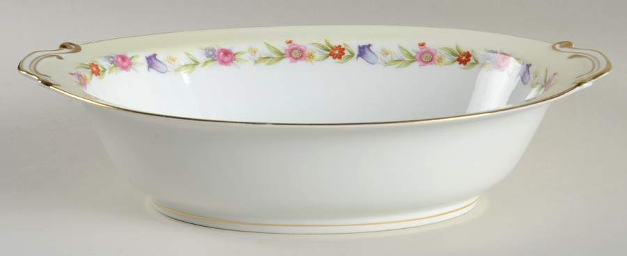 SAN9 11" Oval Vegetable Bowl by Sango-1