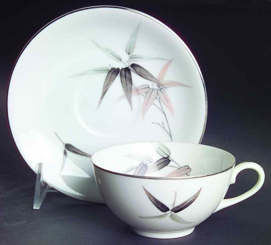 Sasa Flat Cup & Saucer Set by Sango-1