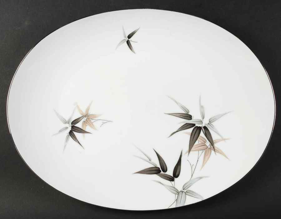 Sasa 16" Oval Serving Platter by Sango-1