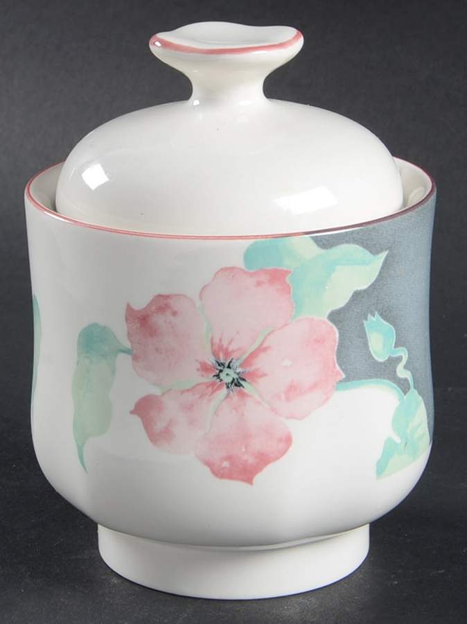 Savannah Sugar Bowl & Lid by Sango-1