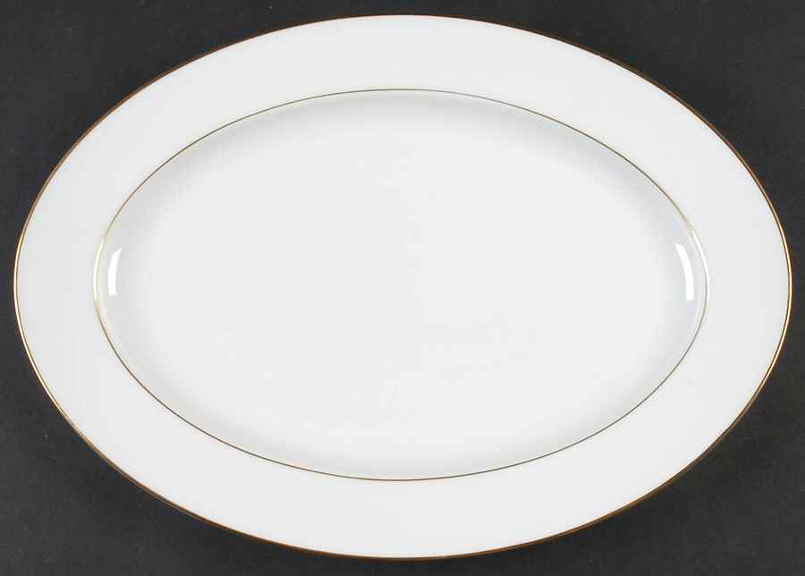 Savoy 14" Oval Serving Platter by Sango-1