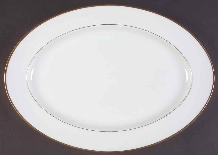 Savoy 16" Oval Serving Platter by Sango-1