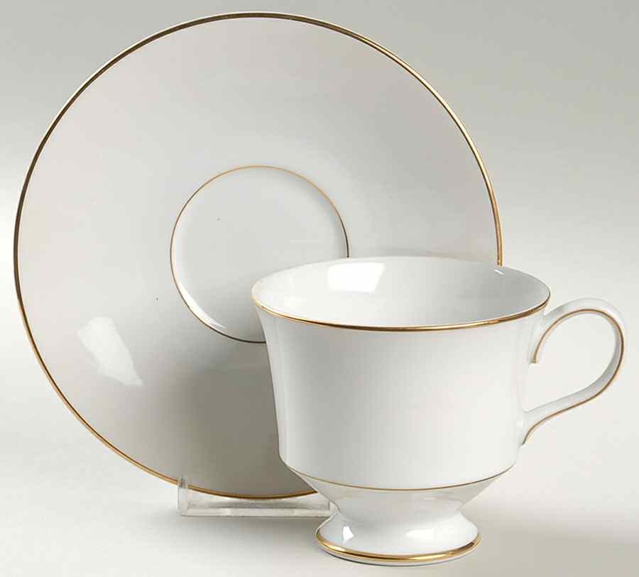Savoy Footed Cup & Saucer Set by Sango-1