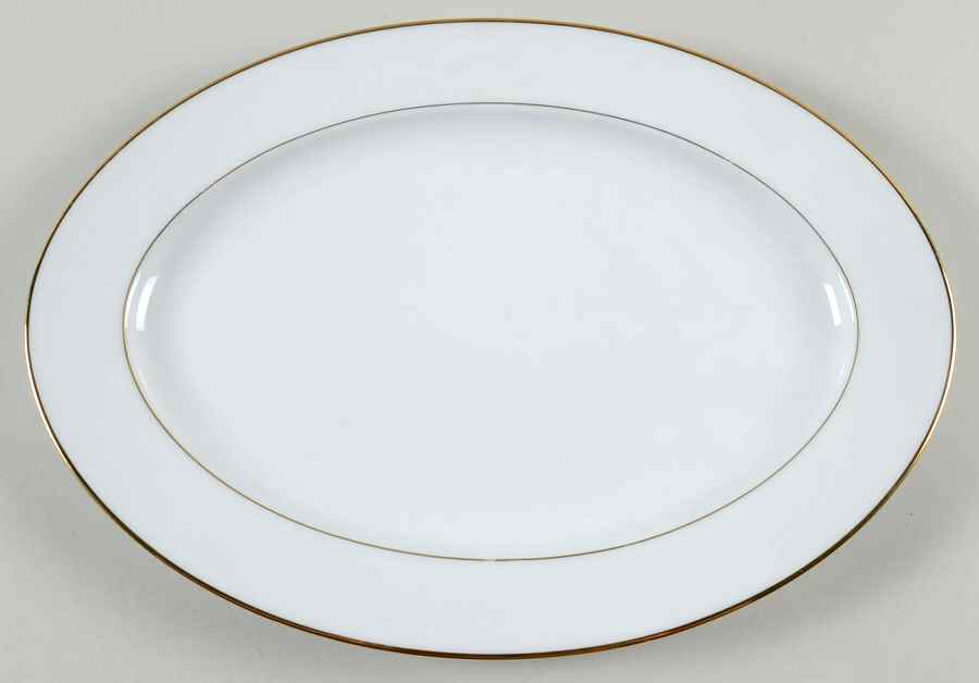 Savoy 12" Oval Serving Platter by Sango-1