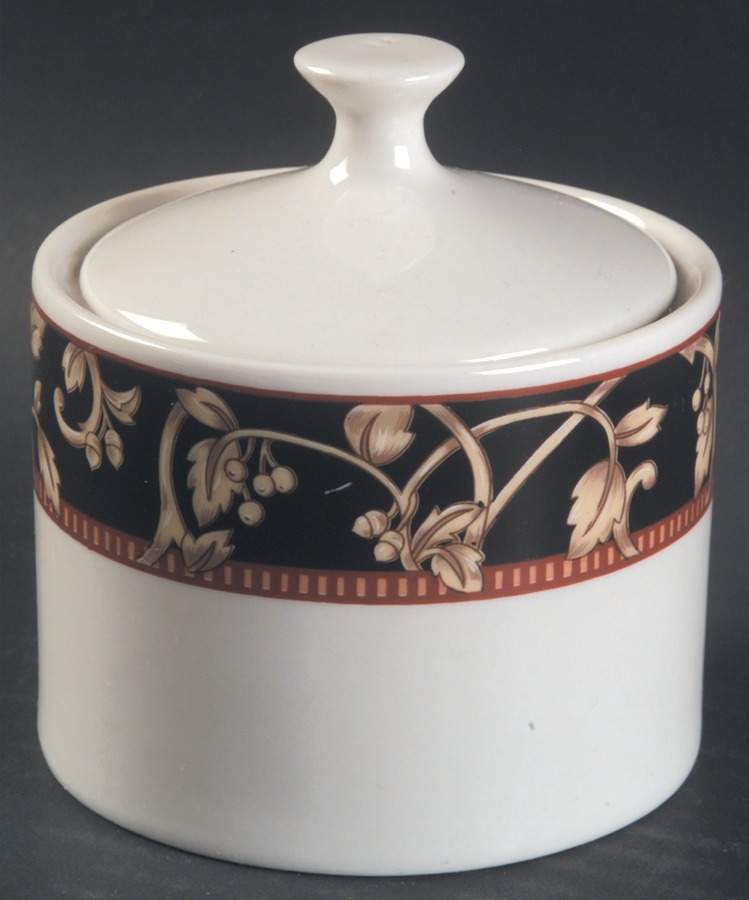 Savoy Sugar Bowl & Lid by Sango-1