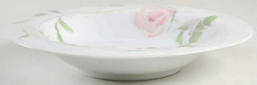 Sculpture Rose Large Rim Soup Bowl by Sango-1