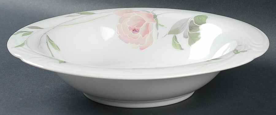 Sculpture Rose 9" Round Vegetable Bowl by Sango-1