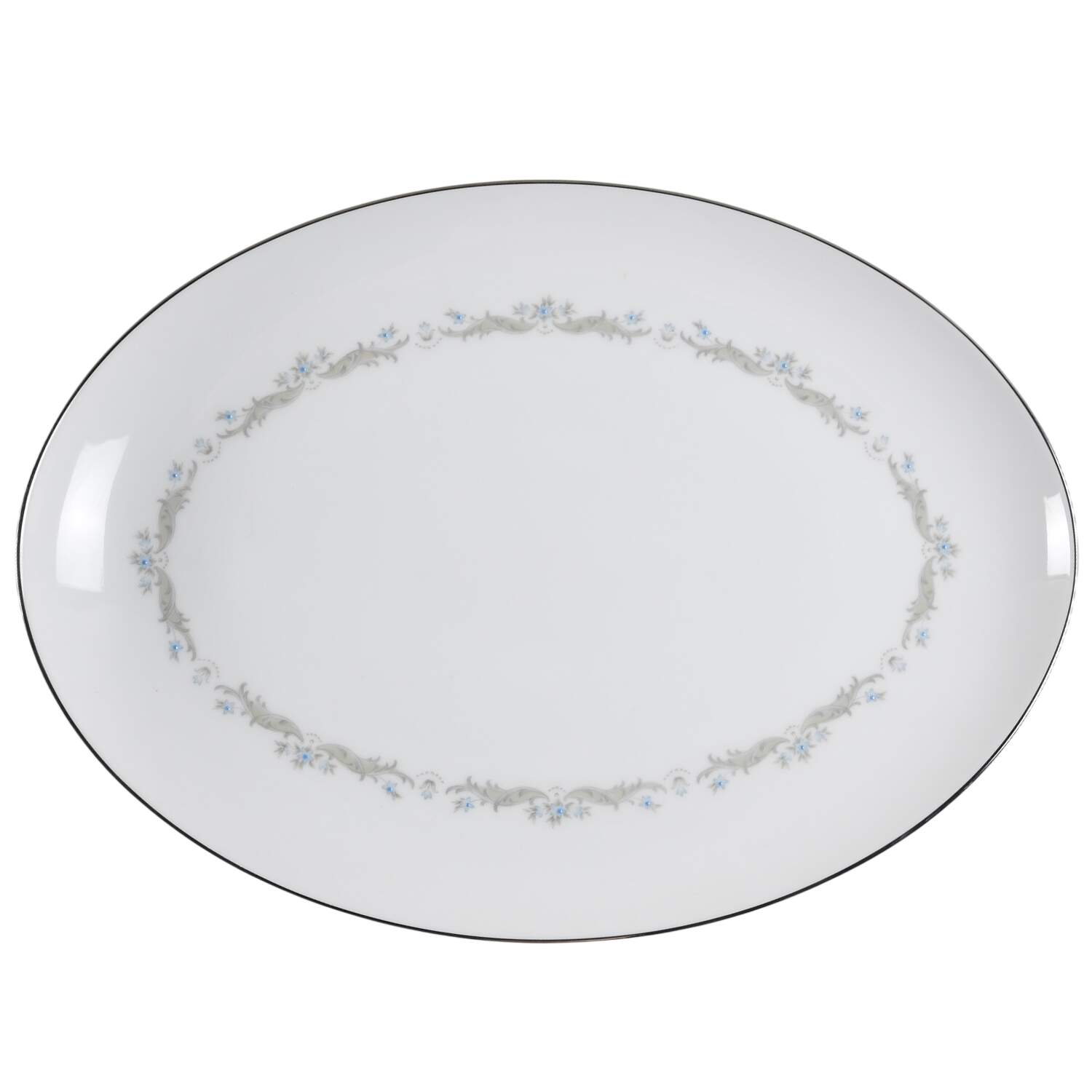 Serenade 16" Oval Serving Platter by Sango-1