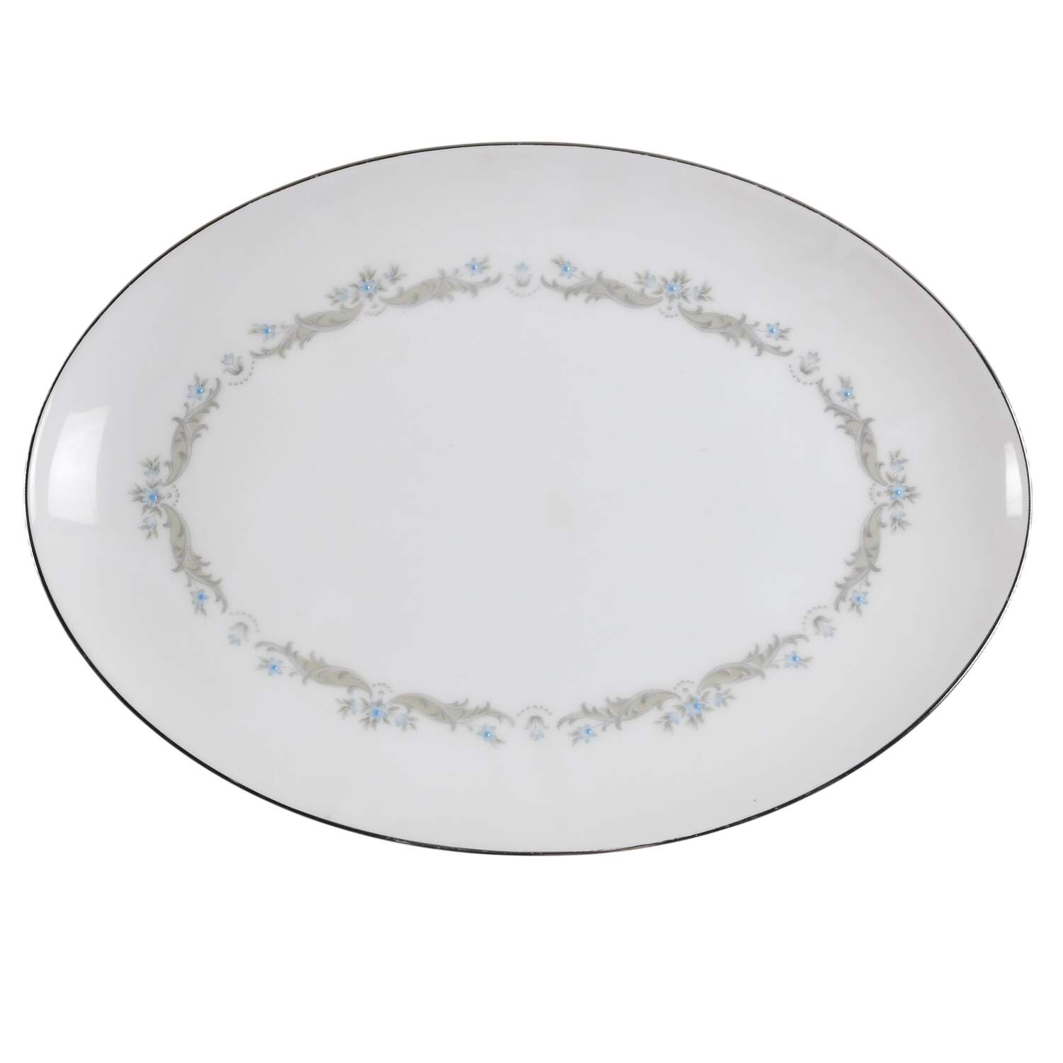 Serenade 12" Oval Serving Platter by Sango-1