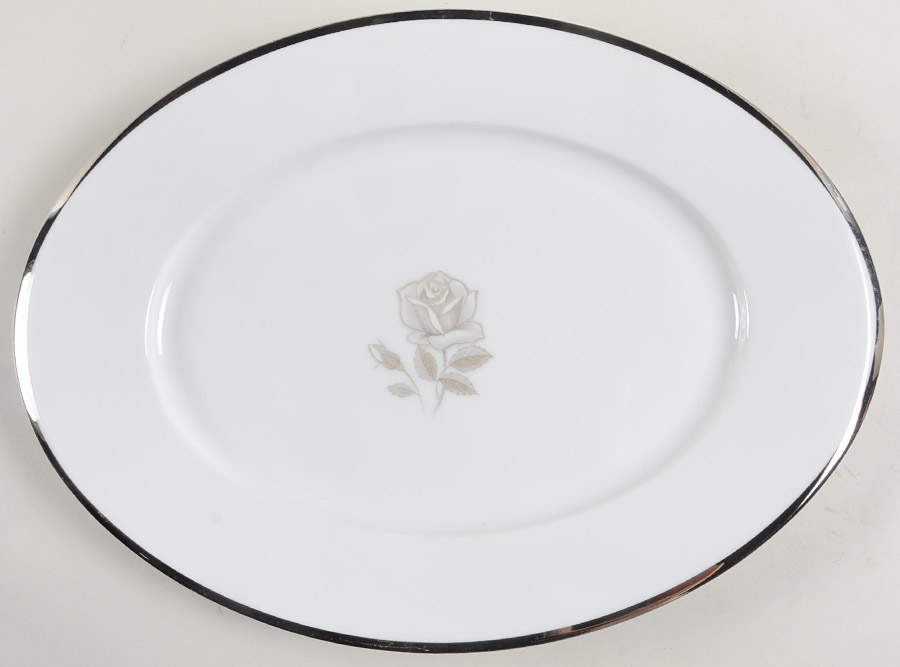 Serenity 14" Oval Serving Platter by Sango-1