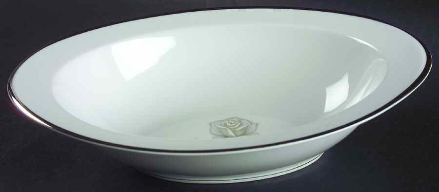 Serenity 11" Oval Vegetable Bowl by Sango-1