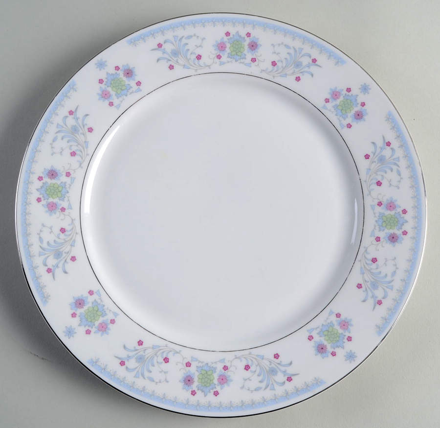 Serenade Light Blue Dinner Plate by Sango-1