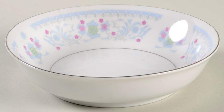 Serenade Light Blue Fruit/Dessert (Sauce) Bowl by Sango-1