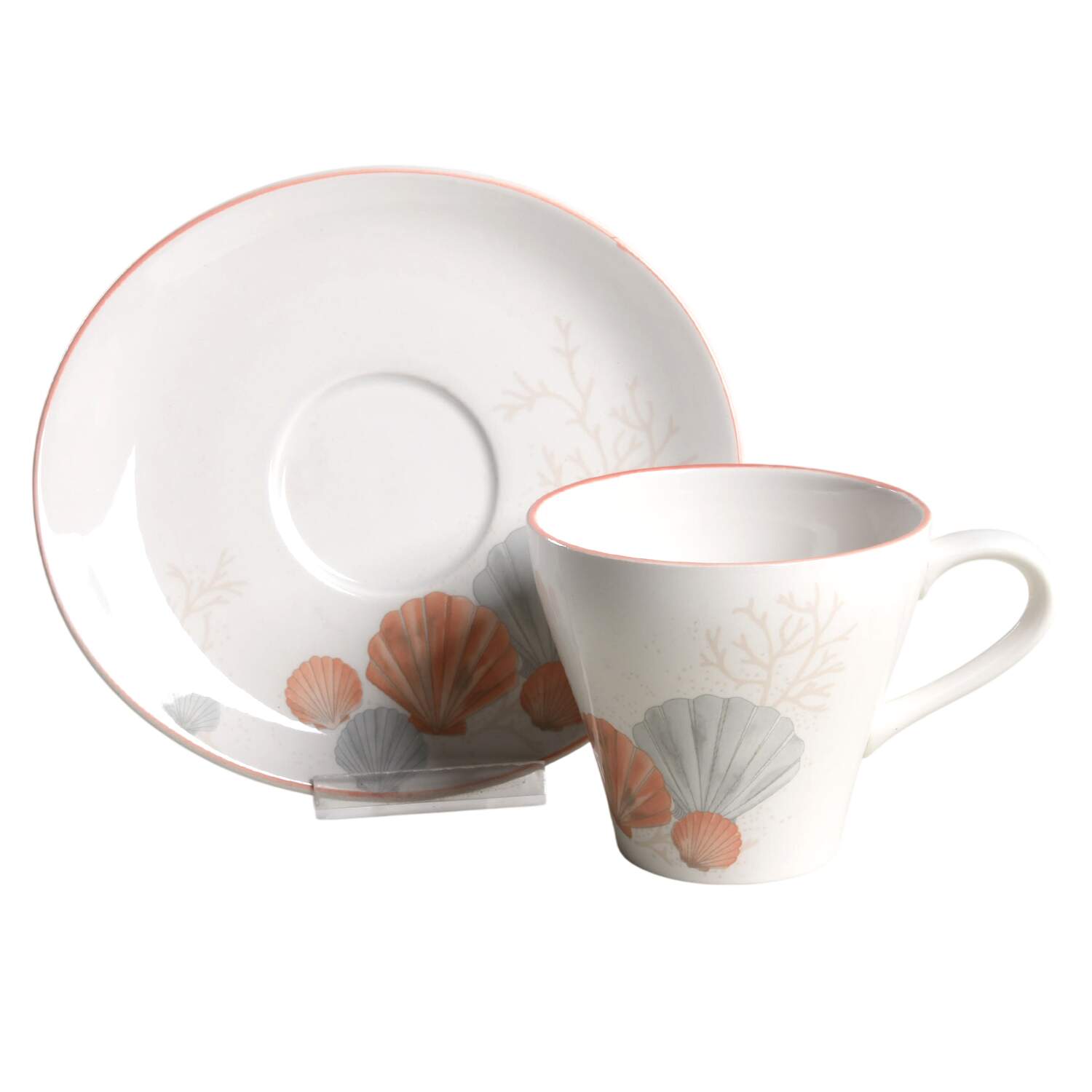 Sea Side Footed Cup & Saucer Set by Sango-1