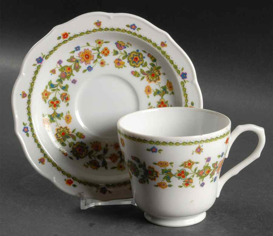 Shenandoah Footed Cup & Saucer Set by Sango-1