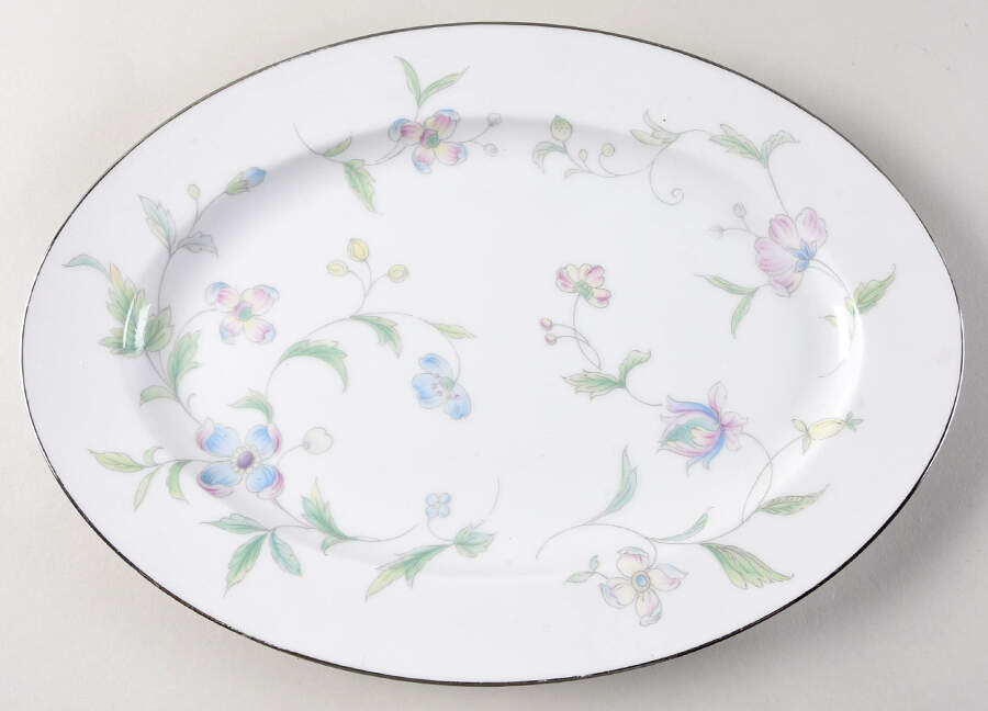 Sherwood 14" Oval Serving Platter by Sango-1