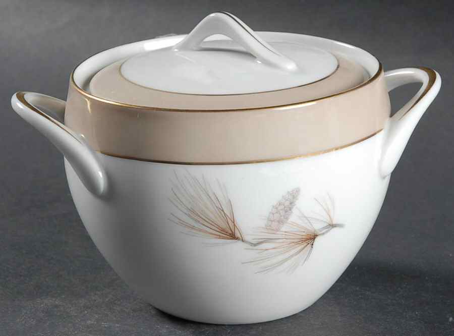 Sheraton Sugar Bowl & Lid by Sango-1