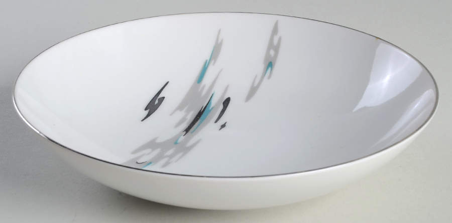 Silver Cloud (Platinum Trim) Coupe Soup Bowl by Sango-1