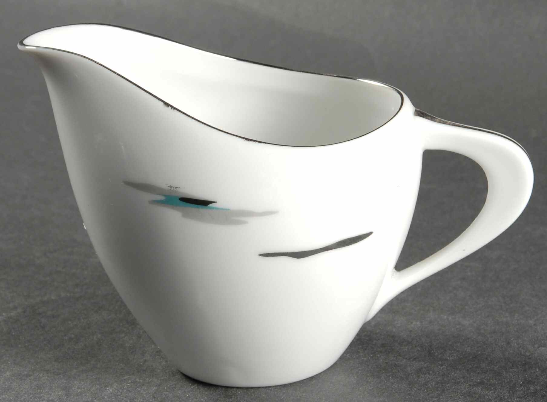Silver Cloud (Platinum Trim) Creamer by Sango-1