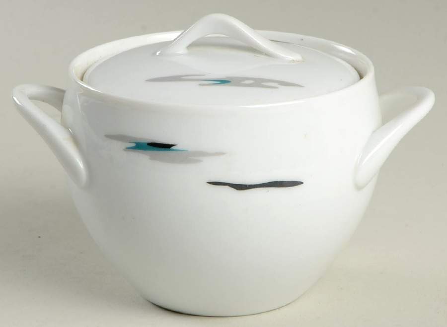 Silver Cloud (No Trim) Sugar Bowl & Lid by Sango-1