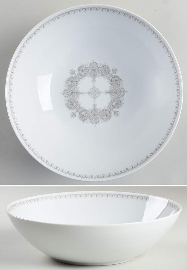 Silhouette Round Divided Vegetable Bowl by Sango-1