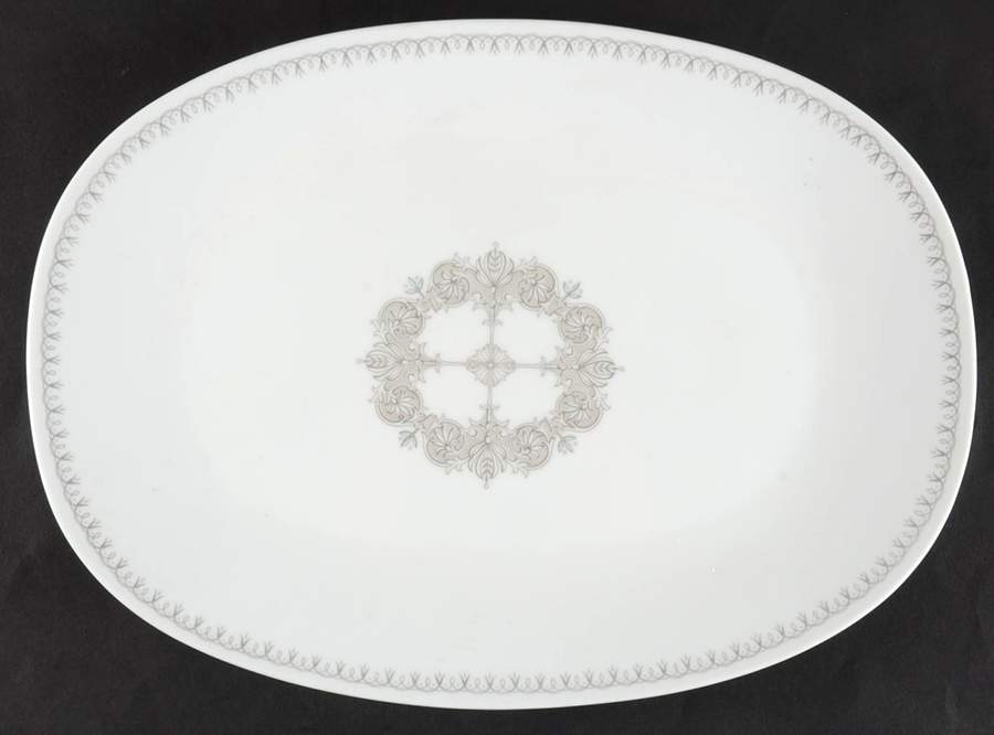 Silhouette 12" Oval Serving Platter by Sango-1