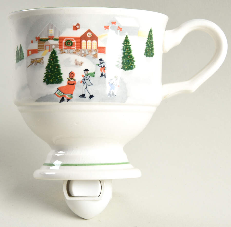 Silent Night 1 5/8" + cup (H) Night Light/Cup HC by Sango-1
