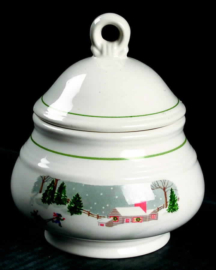 Silent Night Sugar Bowl & Lid by Sango-1