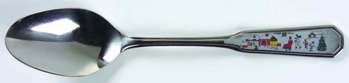 Silent Night Place/Oval Soup Spoon by Sango-1