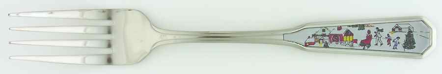 Silent Night Dinner Fork (7 3/8" or Smaller) by Sango-1