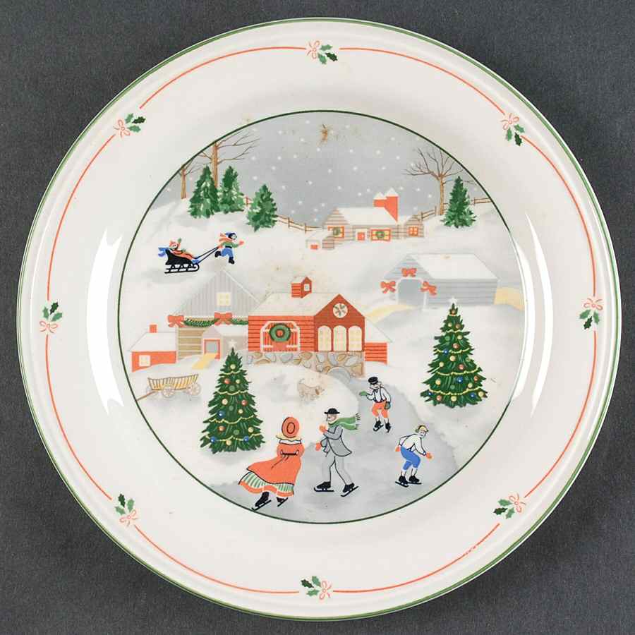 Silent Night Salad Plate by Sango-1
