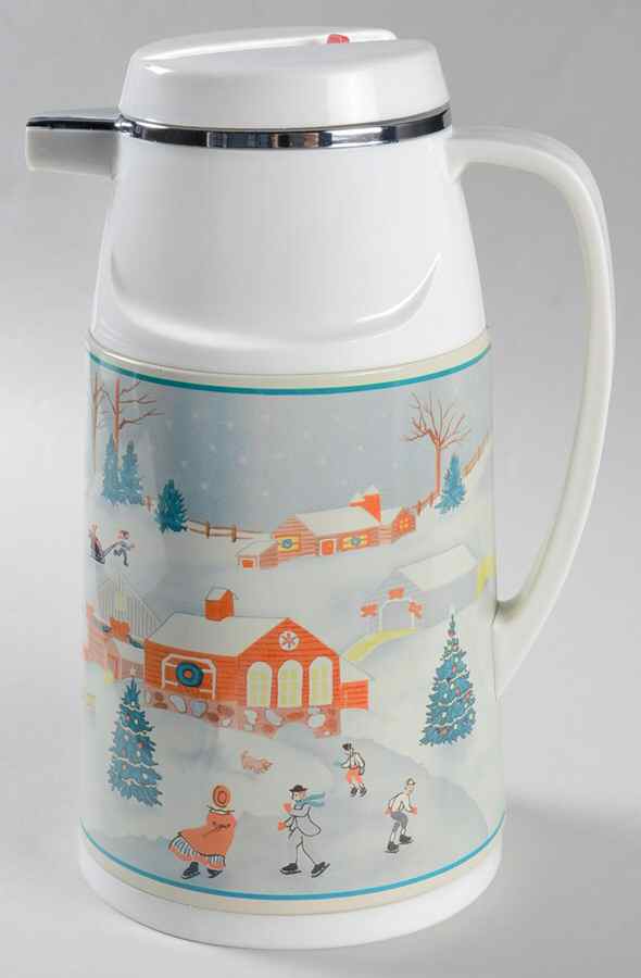 Silent Night Plastic Thermos/Carafe & Lid by Sango-1