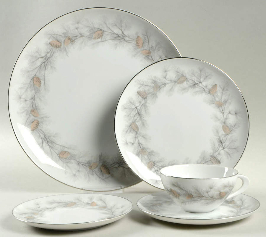 Sierra Pines (#6608) 5 Piece Place Setting by Sango-1