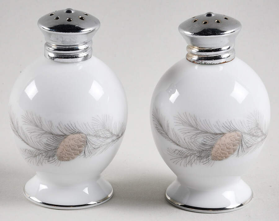 Sierra Pines (#6608) Salt & Pepper Set by Sango-1