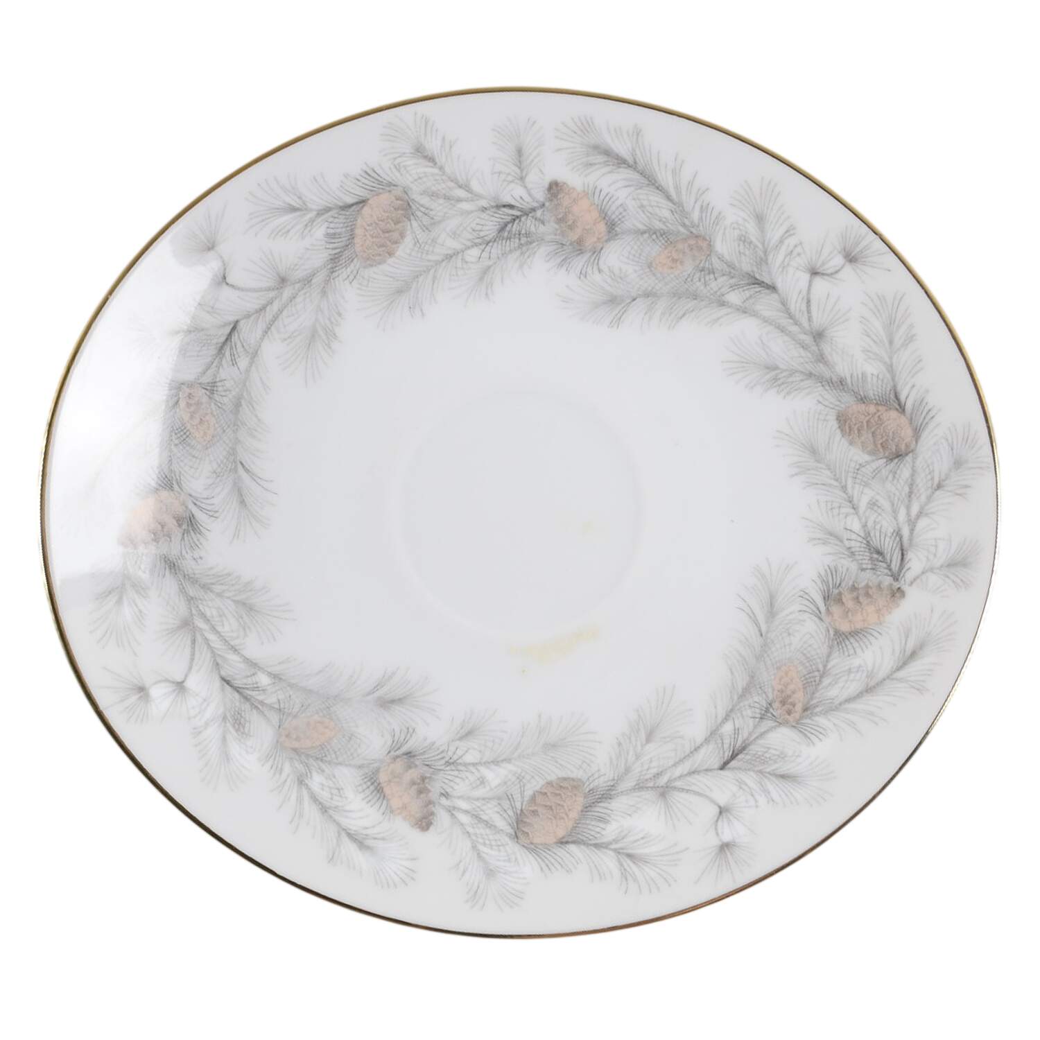 Sierra Pines (Gold Trim) Saucer by Sango-1
