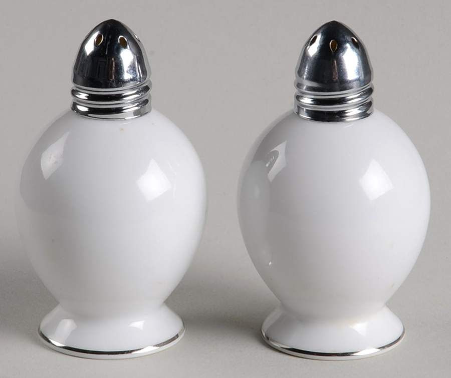 Silver Snow Salt & Pepper Set by Sango-1
