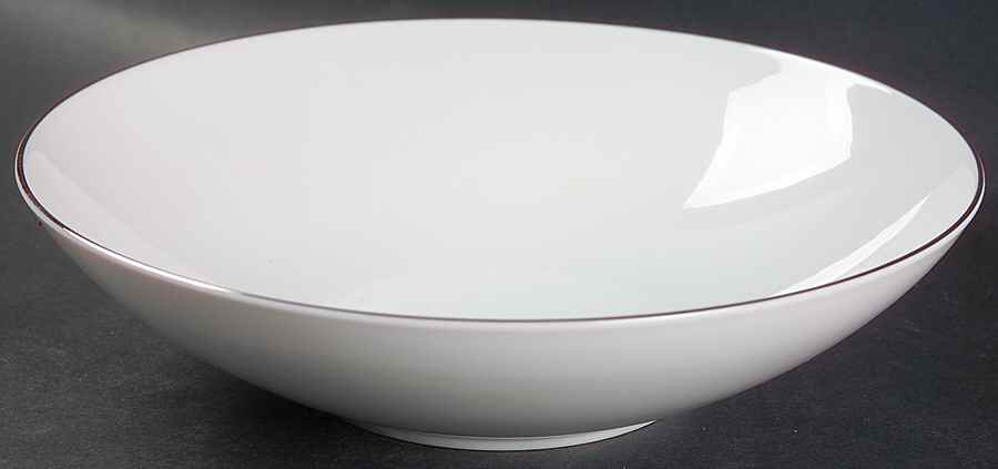 Silver Snow 9" Round Vegetable Bowl by Sango-1