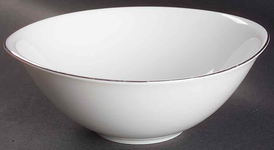 Silver Snow Lugged Cereal Bowl by Sango-1