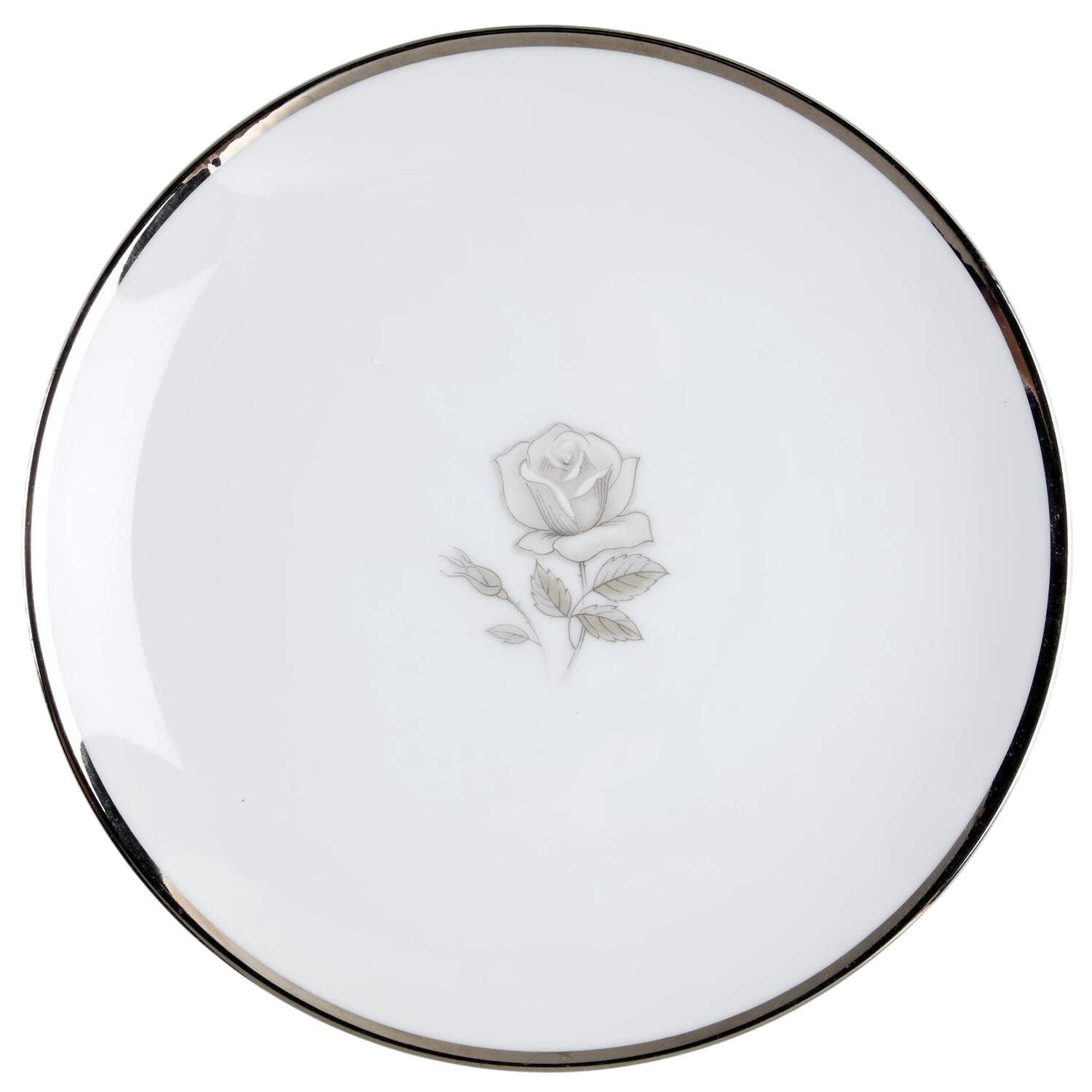 Sorento Gray Rose Bread & Butter Plate by Sango-1
