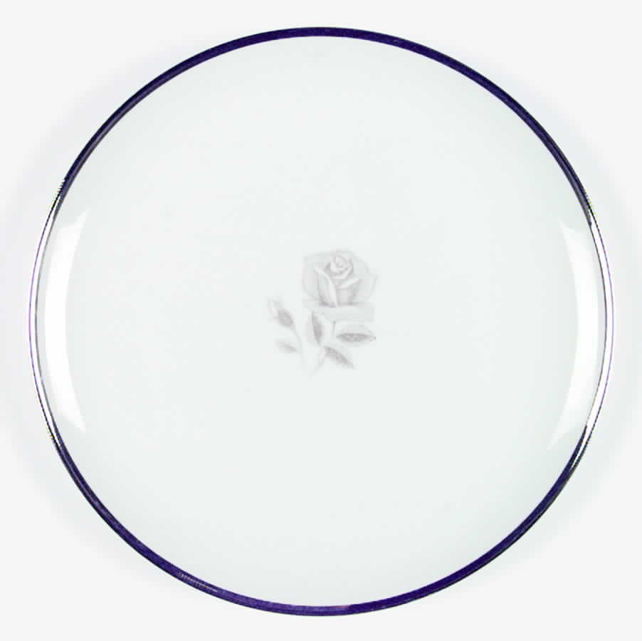 Sorento Gray Rose Dinner Plate by Sango-1