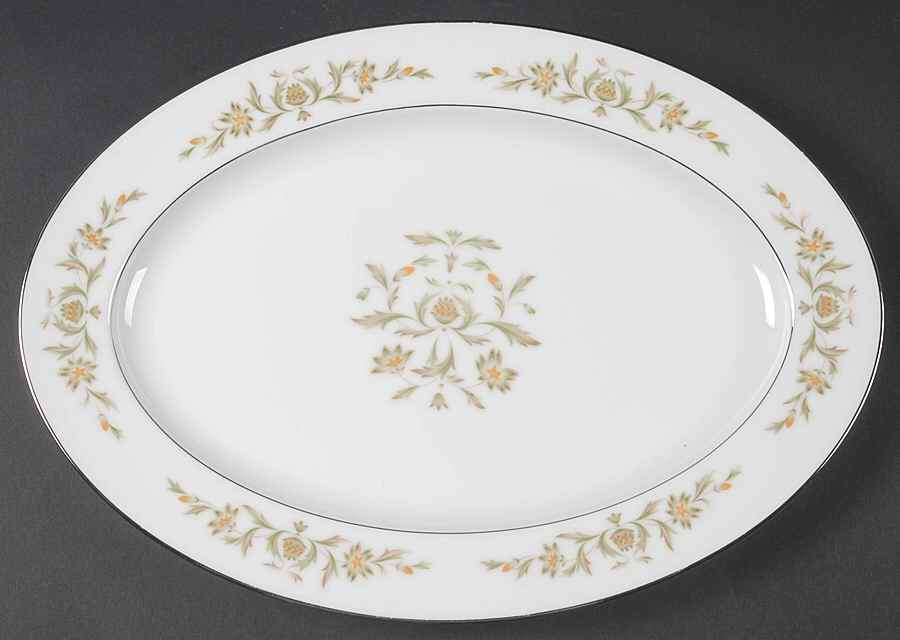 Sorrento 14" Oval Serving Platter by Sango-1