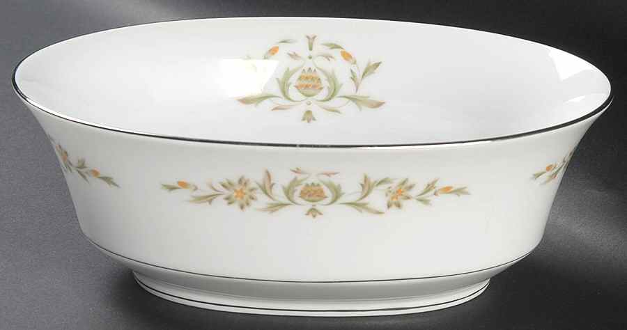 Sorrento 9" Oval Vegetable Bowl by Sango-1