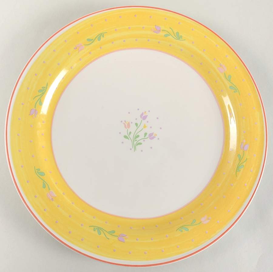 Sorrento Yellow 12" Chop Plate (Round Platter) by Sango-1