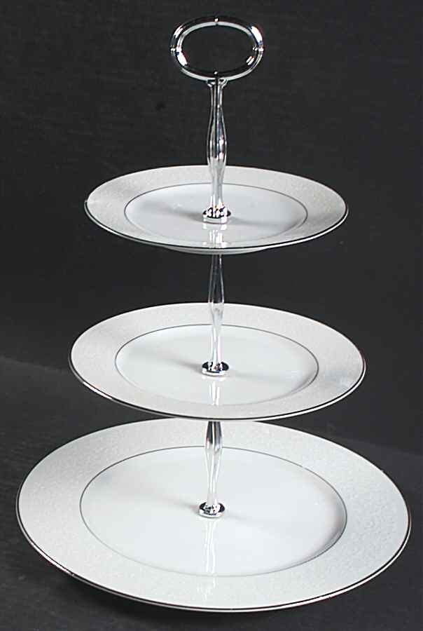 Southampton 13 7/8"-14 1/4" 3-Tiered Serving Tray(DP,SP,BB) HC by Four Crown-1