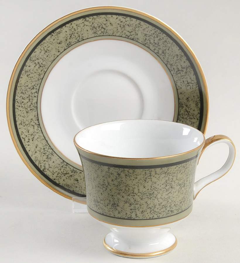 Sovereign Footed Cup & Saucer Set by Sango-1
