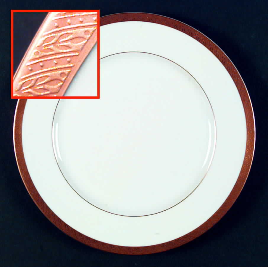 Spun Gold Dinner Plate by Sango-1